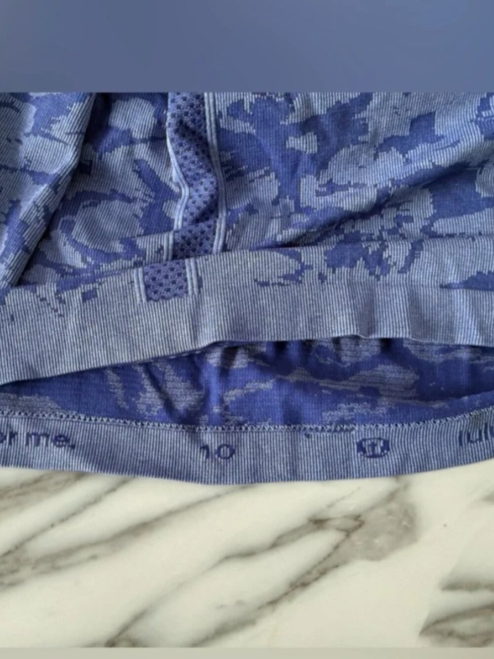 Lululemon Swiftly Tech Racerback Heathered Saphire Blue 10 - Picture 5 of 9